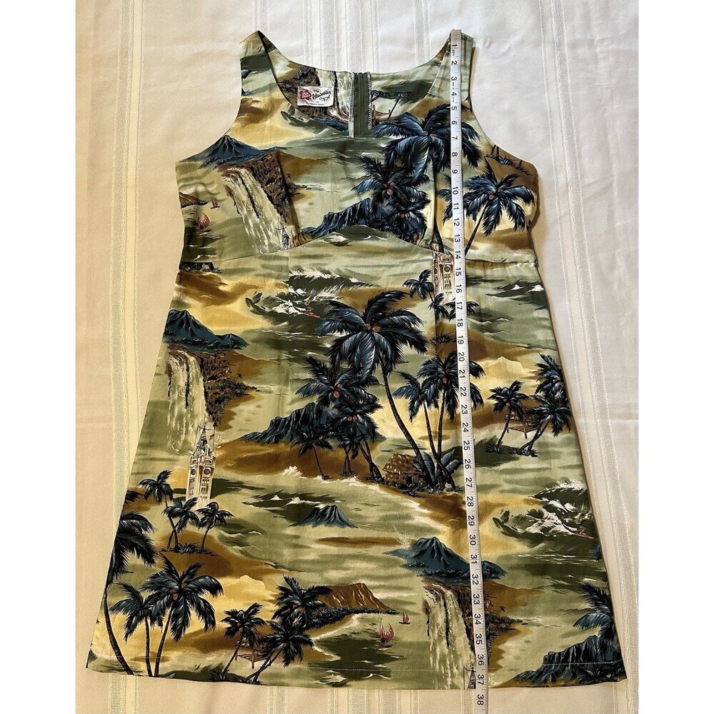 Vintage 90’sHilo Hattie Hawaiian Dress Size 20 A-Line Cotton Scenic Print Hawaii - Picture 11 of 15